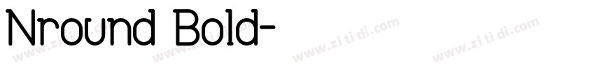 Nround Bold字体转换